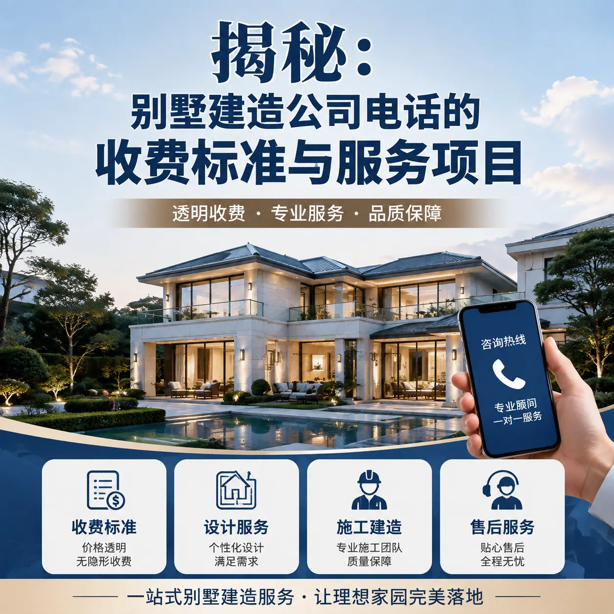 揭秘:汇川别墅建造公司电话的收费标准与服务项目