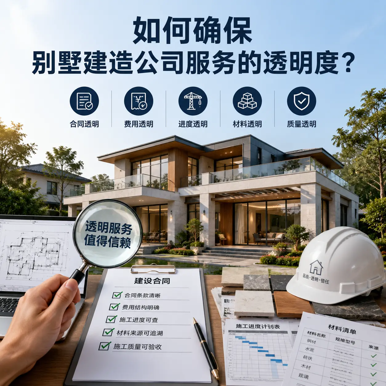 在 汇川 如何确保别墅建造公司服务的透明度?