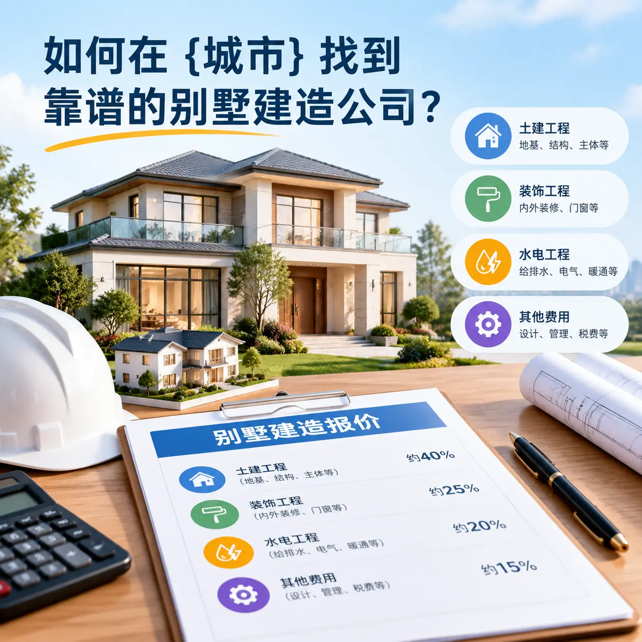 如何在 汇川 找到靠谱的别墅建造公司?