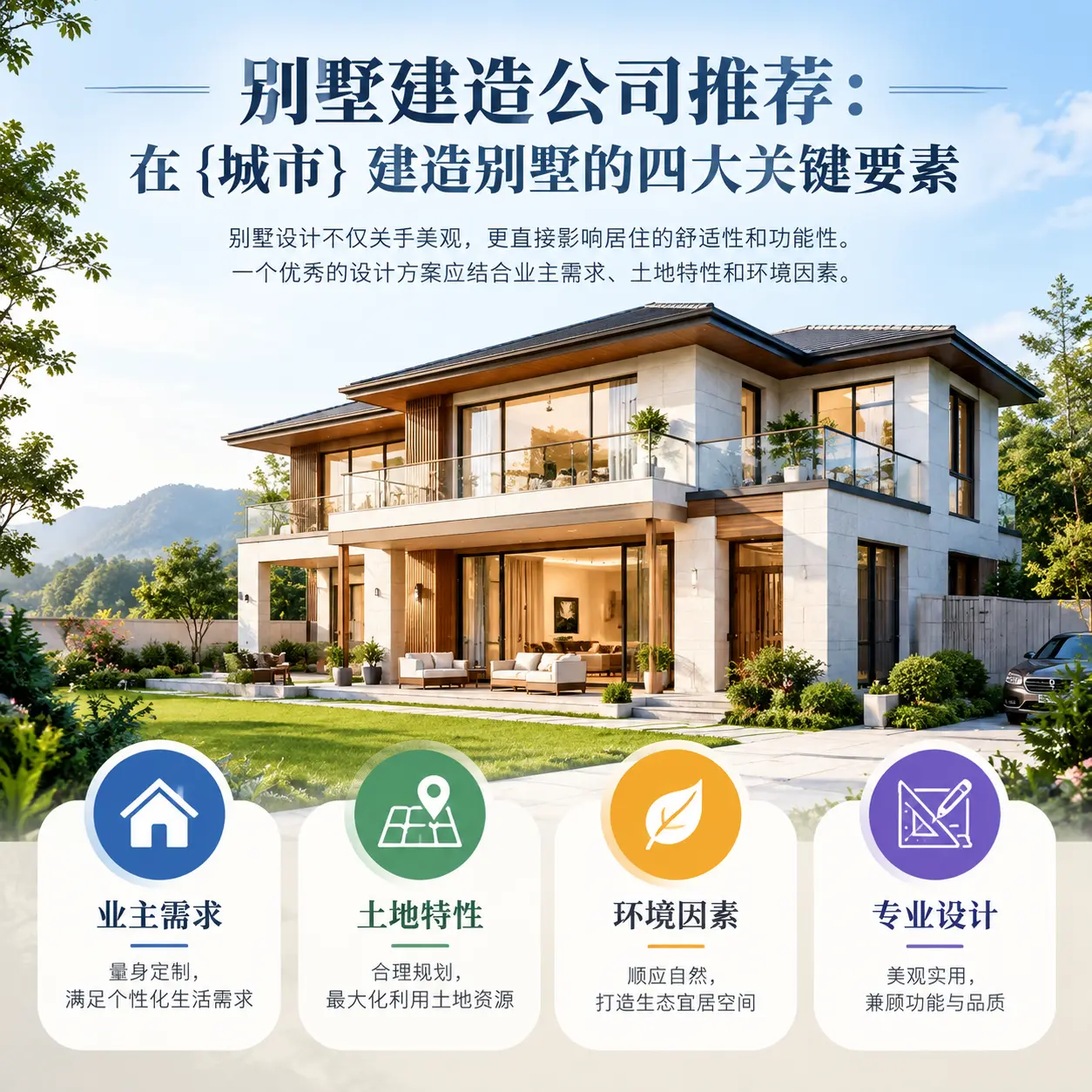 别墅建造公司推荐:在 汇川 建造别墅的四大关键要素