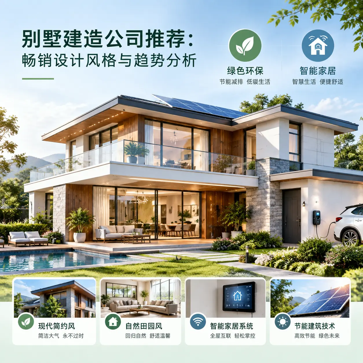 别墅建造公司推荐: 汇川 畅销设计风格与趋势分析