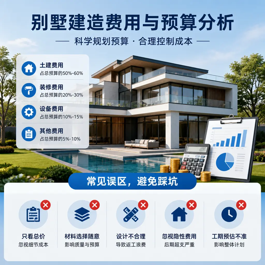 别墅建造公司推荐: 汇川 建造别墅的费用与预算分析