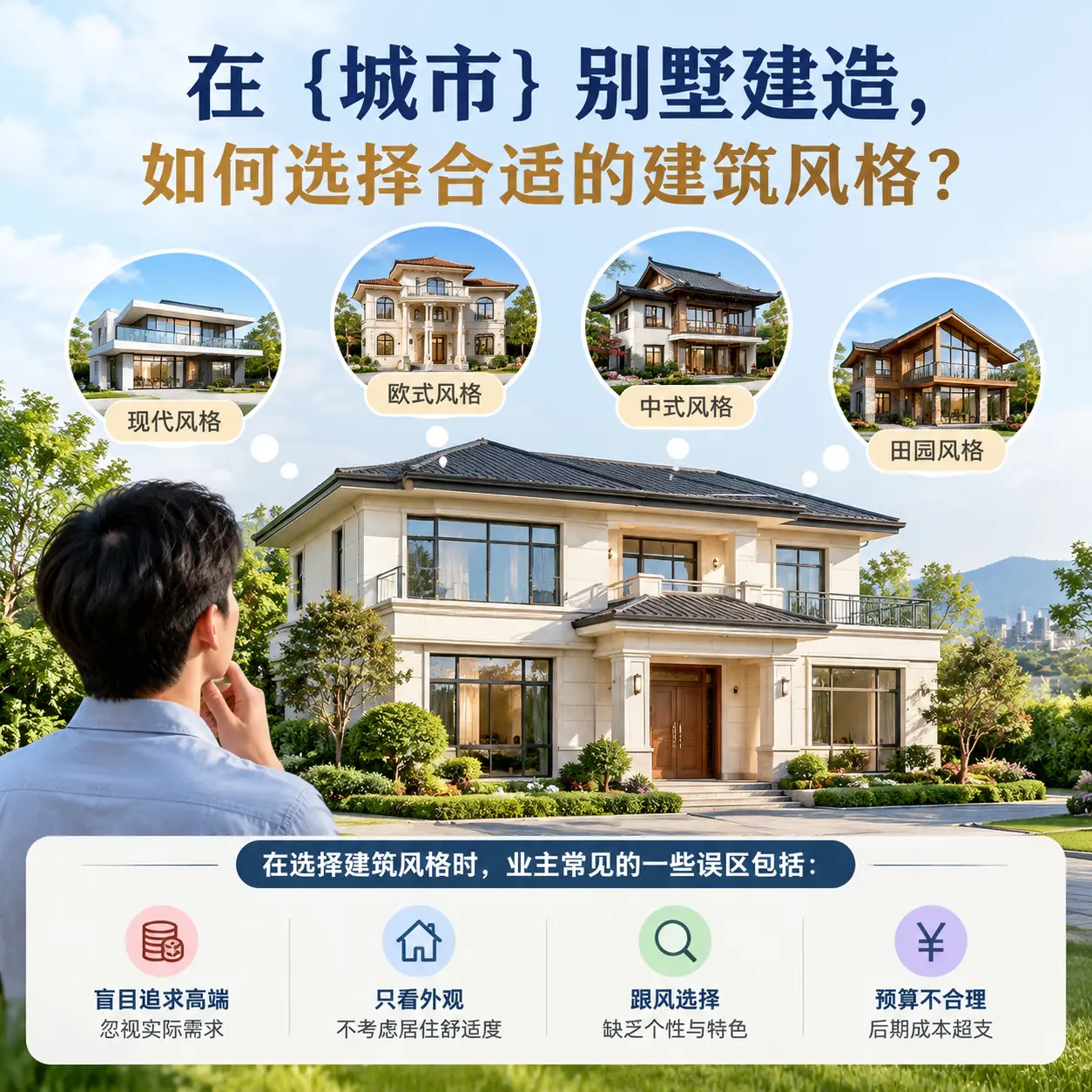 在 汇川 别墅建造,如何选择合适的建筑风格?
