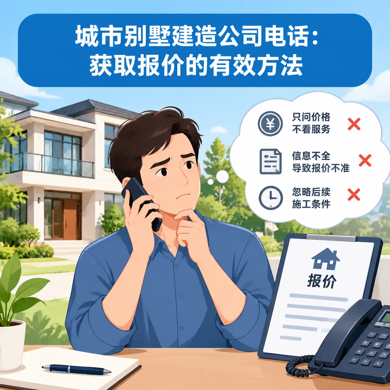 汇川别墅建造公司电话：获取报价的有效方法